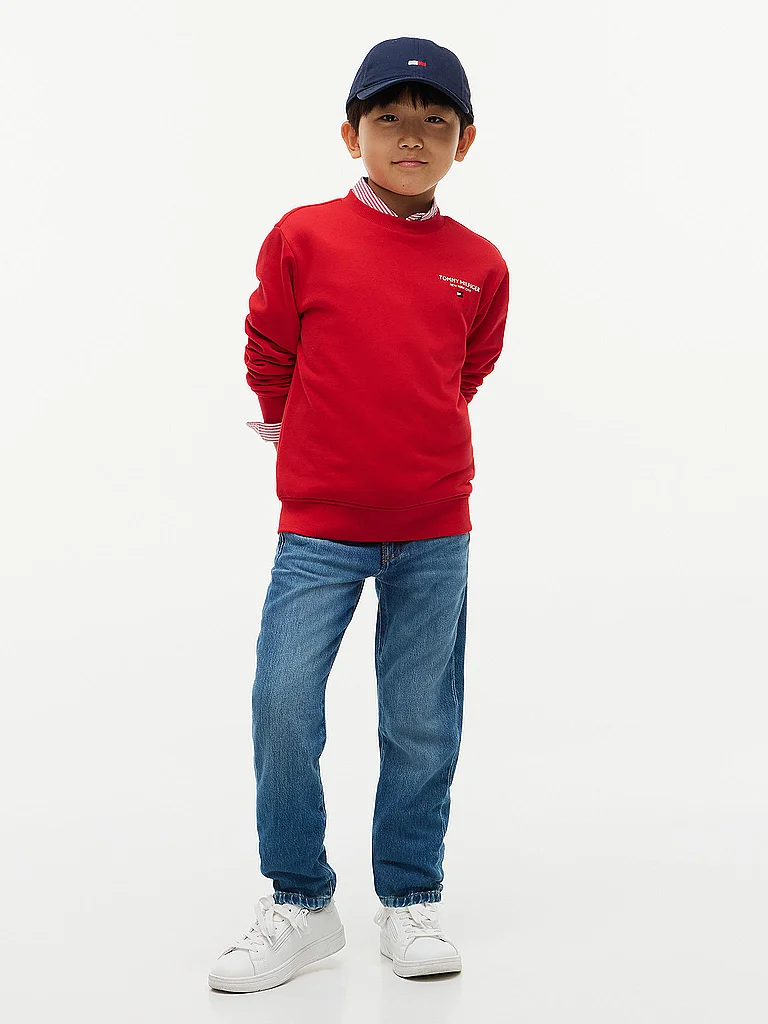 TOMMY HILFIGER Pull pour garçons rouge | 176